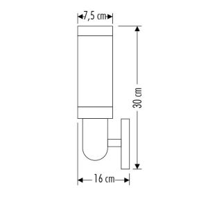 Cata Bora Bahçe Armatürü 30cm Ct-7011