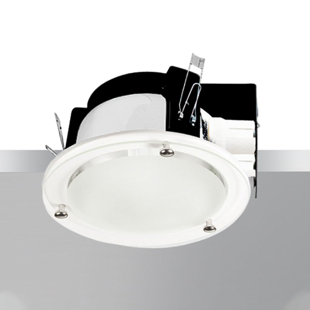 Aklight 2X18 6 Inç Dış Camlı Beyaz