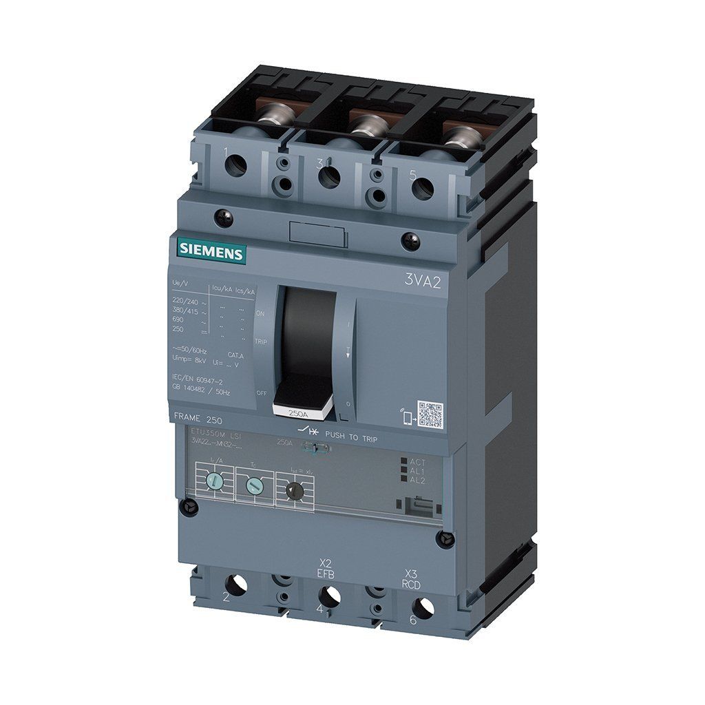 Siemens 3VA2216-5MN32-0AA0 3x160A 55Ka Motor Koruma Kompakt Şalter