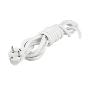 Alkan Fişli (TTR) Beyaz Kablo 3Mt 3x1,5mm²