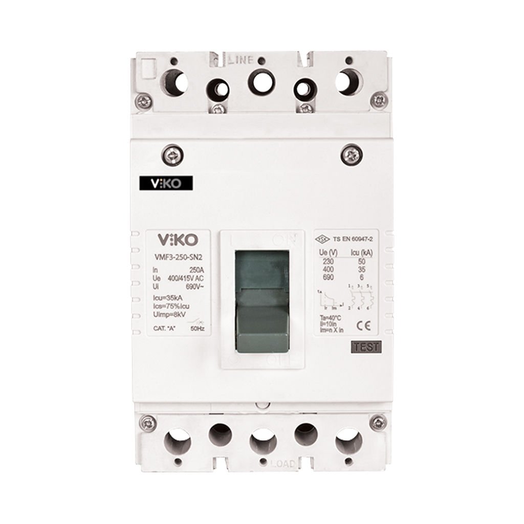 Viko Vmf-Sn2 Sabit Tip Kompakt Şalter 63A 25Ka 4 Kutuplu VMF1-63-4-SN2