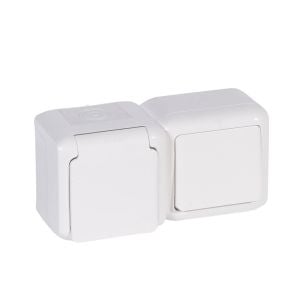 Legrand Forix Nemli Yer Ip44 Sıva Üstü Mekanizma Beyaz Anahtar+Kapaklı Çocuk Korumalı Topraklı Priz 782371