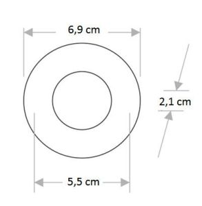 Cata 1W Cob Ledli Mobil Spot Mavi Krom Kasa Ct-5209M