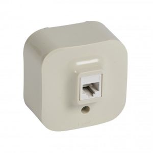 Legrand Forix Ip21 Sıva Üstü Mekanizma Bej Telefon Prizi Rj11 1 Çıkış 782444