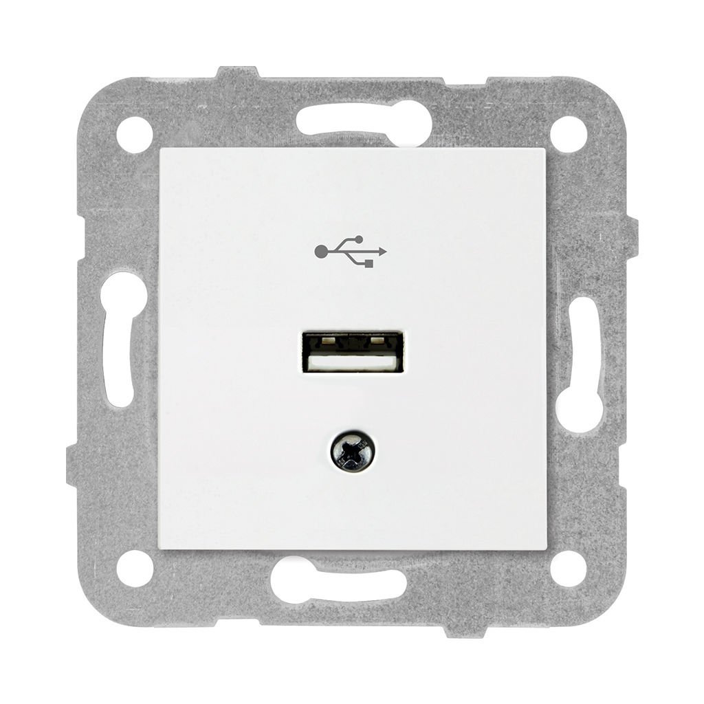 Viko Rollina - Linnera Beyaz Usb Konnektör (Mekanizma+Düğme/Kapak Dahil) 90440026
