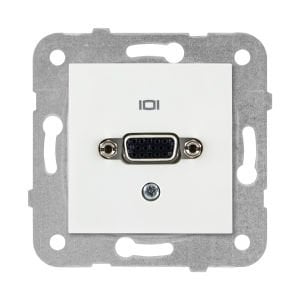 Viko Meridian - Karre Beyaz Vga Konnektör (Mekanizma+Düğme/Kapak Dahil) 90967166
