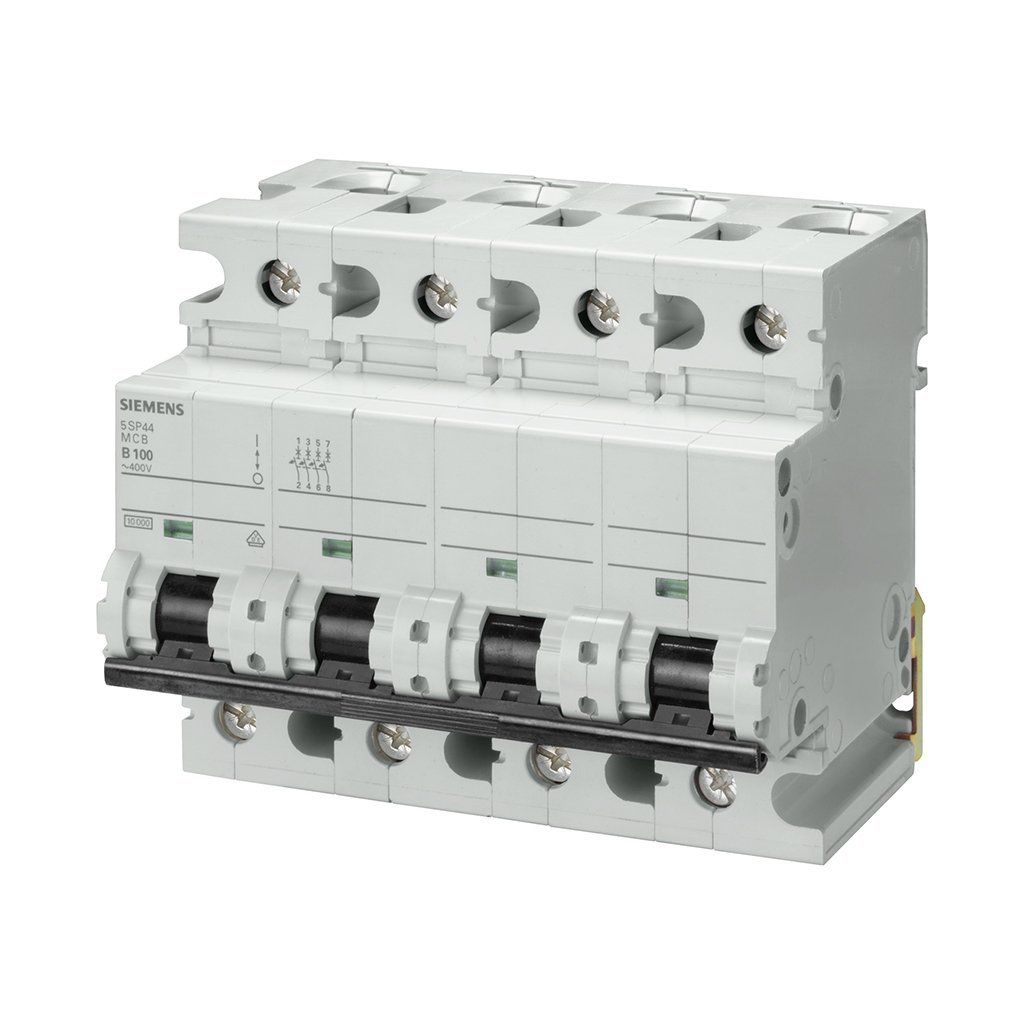 Siemens 5SP4480-7 Trifaze C Tipi 4Faz+Nötr 10Ka/80Amp Anahtarlı Otomatik Sigorta