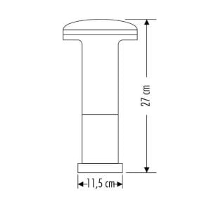 Cata Napoli Bahçe Armatürü 27cm Ct-7016