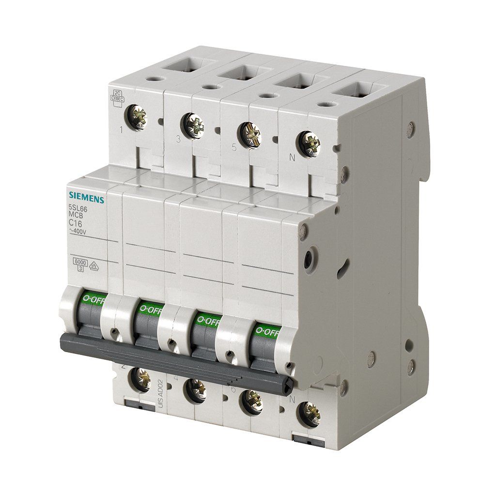 Siemens 5SL6616-7YA 3Faz+Nötr C Tipi 6Ka/16Amp Anahtarlı Otomatik Sigorta