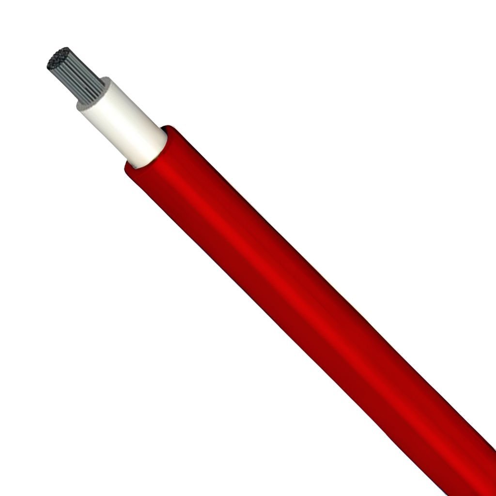 Alkan Kablo Solar H1Z2Z2-K 1 X 6 Mm² Dc Fotovoltaik Kablo Kırmızı 004.SOLAR.307