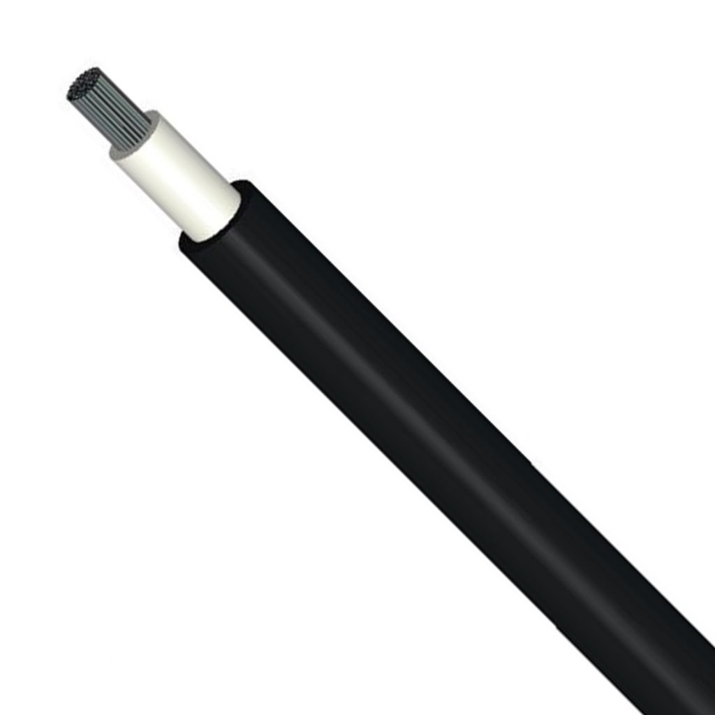 Alkan Kablo Solar H1Z2Z2-K 1 X 6 Mm² Dc Fotovoltaik Kablo Siyah 004.SOLAR.302
