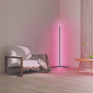 Ledvance Smart Wıfı Floor Corner 10W Rgb+TW Siyah 140cm Lambader 4058075665880