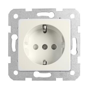 Viko Rollina/ Linnera Krem Çocuk Korumalı Topraklı Priz (Mek+Düğ/Kap.) Çerçeve Hariç 90441042