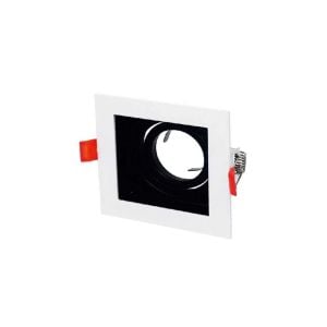 Cata Pars Kare Spot Gu10 Duy Beyaz+Siyah Boş Kasa CT-5223BS