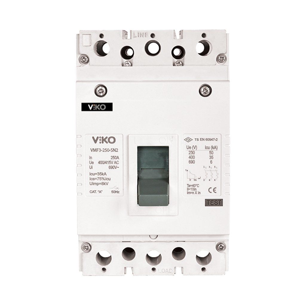 Viko Vmf-Sn2 Sabit Tip Kompakt Şalter 63A 25Ka 3 Kutuplu VMF1-63-SN2