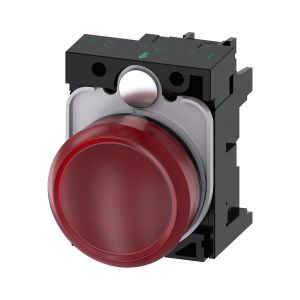Siemens 3SU1102-6AA20-1AA0 Komple Sinyal Lamba 24V Ac/Dc Kırmızı
