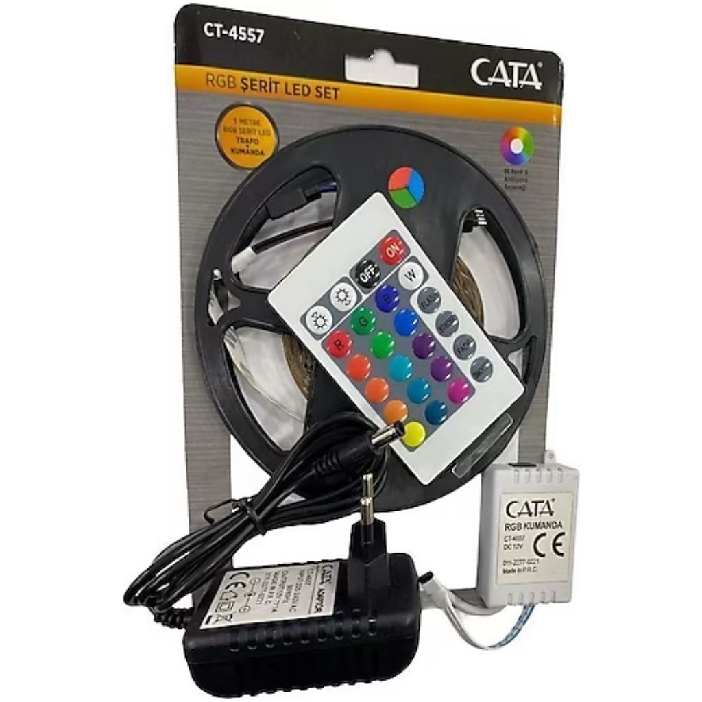 Cata 4-6W Rgb Şerit Led Seti 5 Metre CT-4557-RGB
