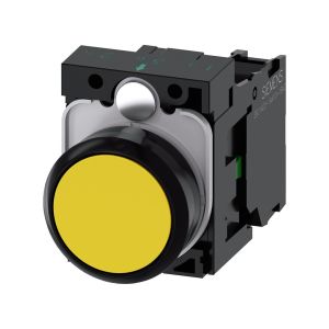 Siemens 3SU1100-0AB30-1BA0 Buton Komple Yay Dönüş Sarı 1No