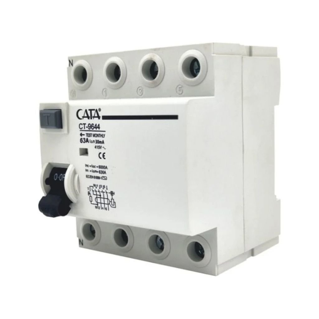 Cata Kaçak Akım Koruma Trifaze 4X63A 30Ma CT-9644