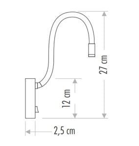 Cata Baykuş 3W Dekoratif Led Aplik Günışığı Siyah Kasa Ct-5232-SYH KASA