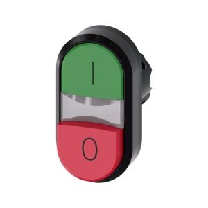 Siemens 3SU1000-3BB42-0AK0 İkiz Buton 01 Yazılı Kırmızı-Yeşil