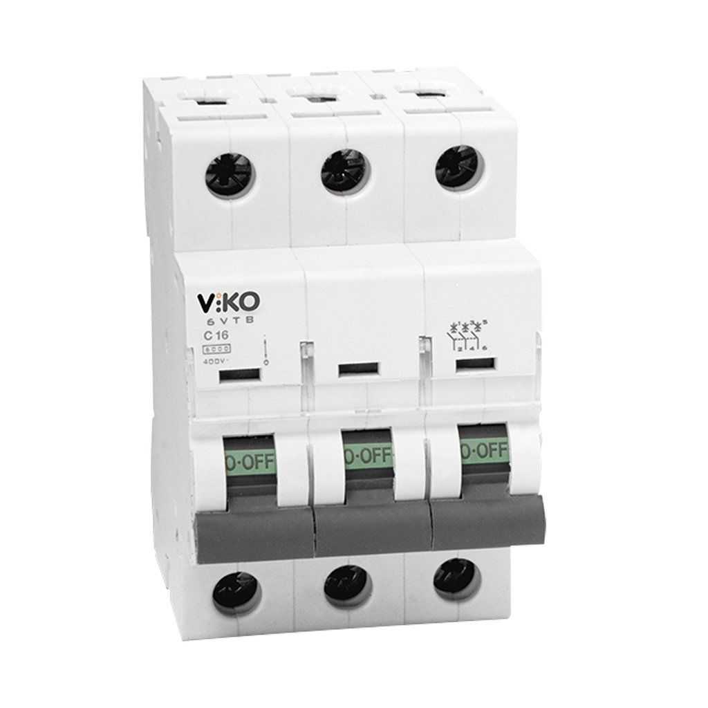 Viko Otomatik Sigorta 6VTB-3C25 C Tipi 3X25Amper 6Ka
