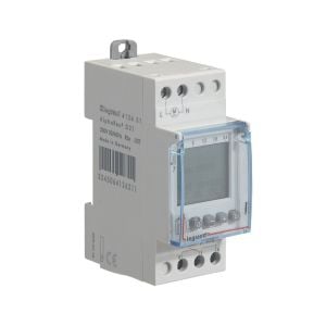 Legrand Haftalık Dijital Zaman Saati 1Çıkışlı 16A 230V 2Modül 50/60Hz 412631