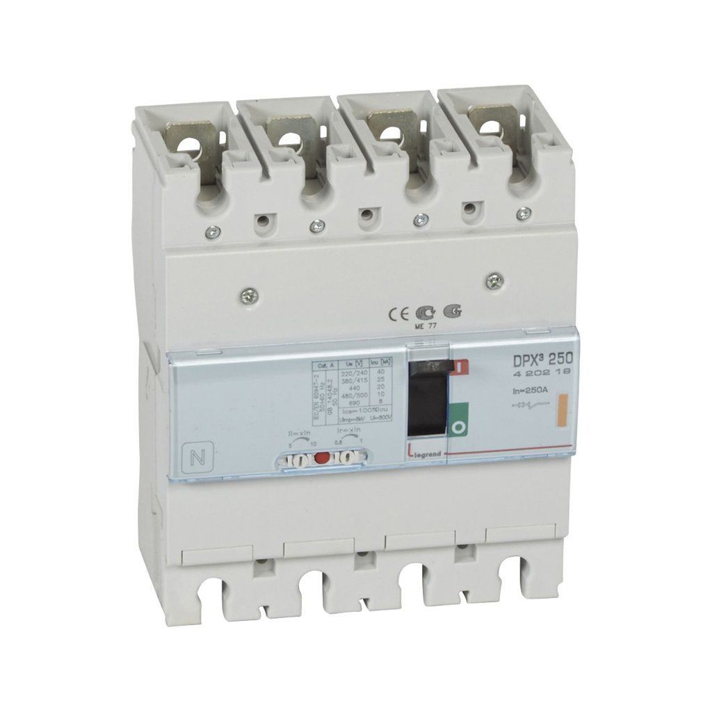 Legrand DPX3 Standart Tip 4x250Amper Kompakt Şalter 25Ka 420219