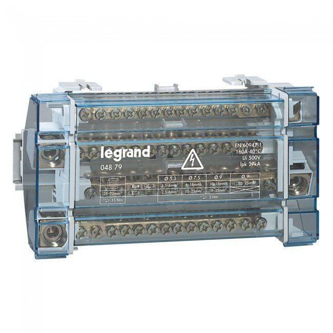 Legrand 4X160A Monoblok Modüler Dağıtıcı 15 Bağlantı Kapasiteli 004879-400411