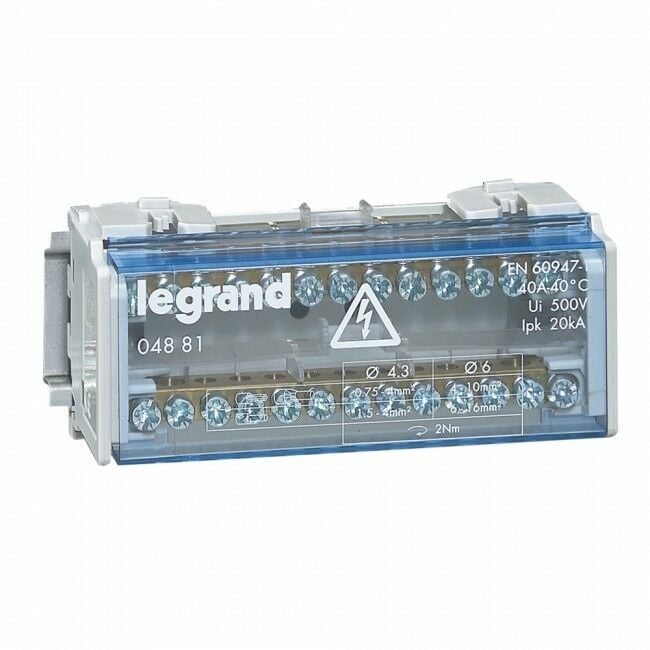 Legrand 2X 40A Monoblok Modüler Dağıtıcı 13 Bağlantı Kapasiteli 004881-400400