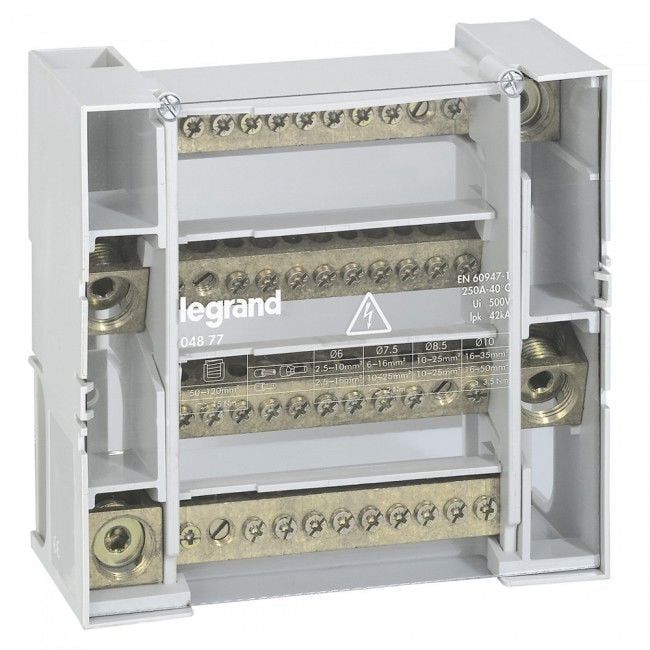 Legrand 4X250A Monoblok Modüler Dağıtıcı 12 Bağlantı Kapasiteli 004877