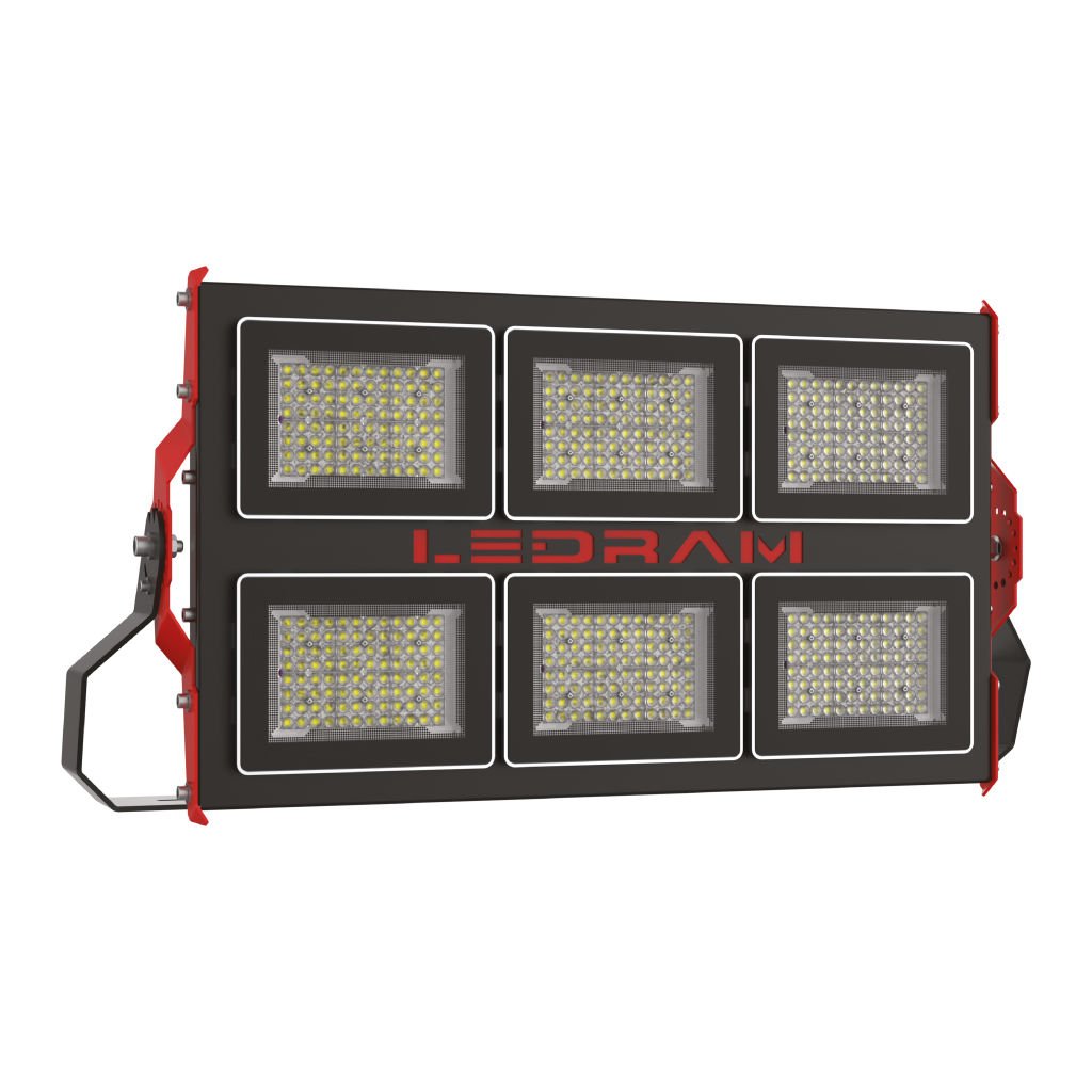 Ledram Delta-6000 Lns-90° 600W 6500K Led Çelik Gövde Projektör IP66 22600065600LNS90°