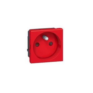 Legrand Sistem Armada Antimikrobiyel Fransız Std. Otomatik Bağlantılı Topraklı Ups Priz Kırmızı 2 Modül 077118