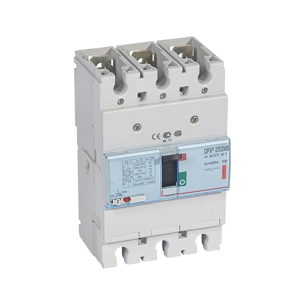 Legrand Dpx3 250 Sadece Manyetik Korumalı Şalter 36Ka 250A 3 Kutup 420721