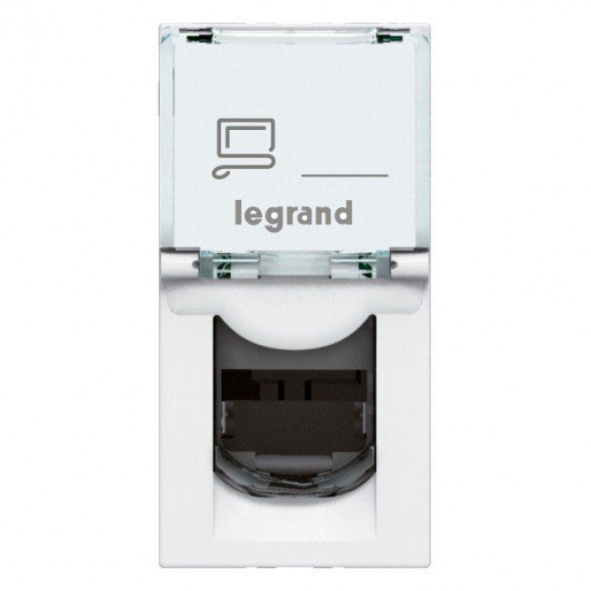 Legrand Sistem Armada Rj45 Cat6A Utp Priz 1 Modül Beyaz 076571