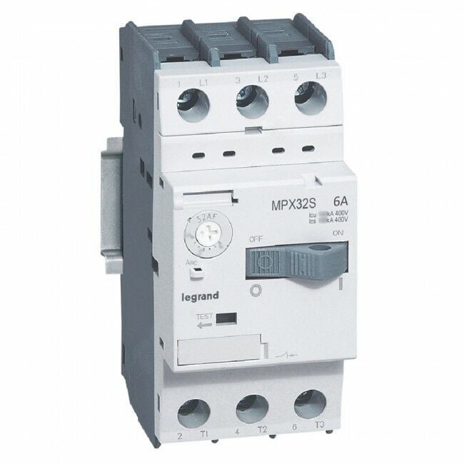 Legrand Mpx3 32S Motor Koruma Şalteri Termik Ve Manyetik Korumalı 6A 100Ka 417308
