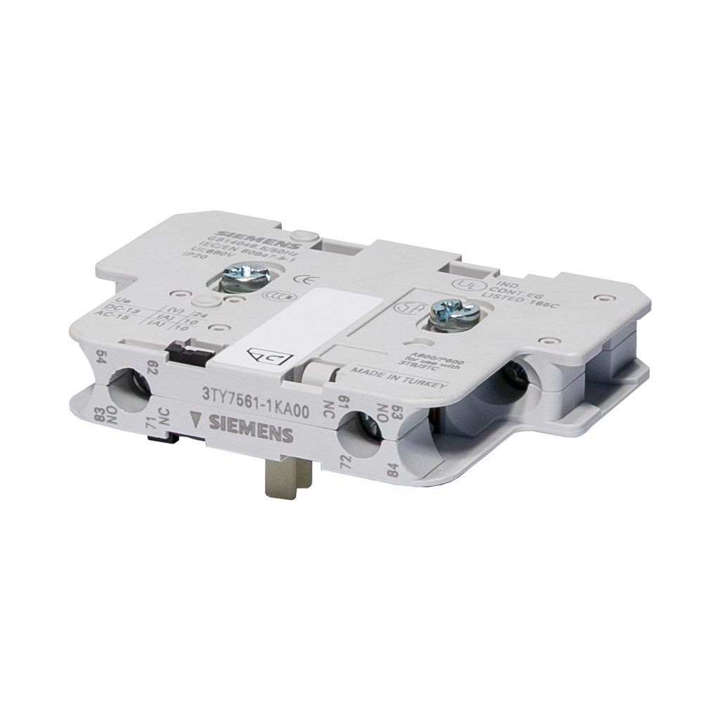 Siemens 3TY7561-1KA00 3Tf Serisi Yedek Yardımcı 3T44/3Tf69 İçin 2.Kontak Sağ-Sol (1No+1Nc) Kontak Bloğu