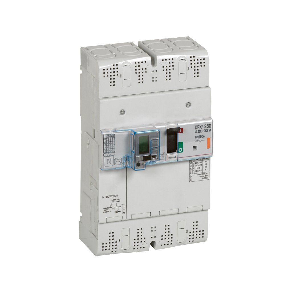 Legrand DPX3 Standart Tip 4x250Amper Kaçak Akımlı Kompakt 25Ka 420229