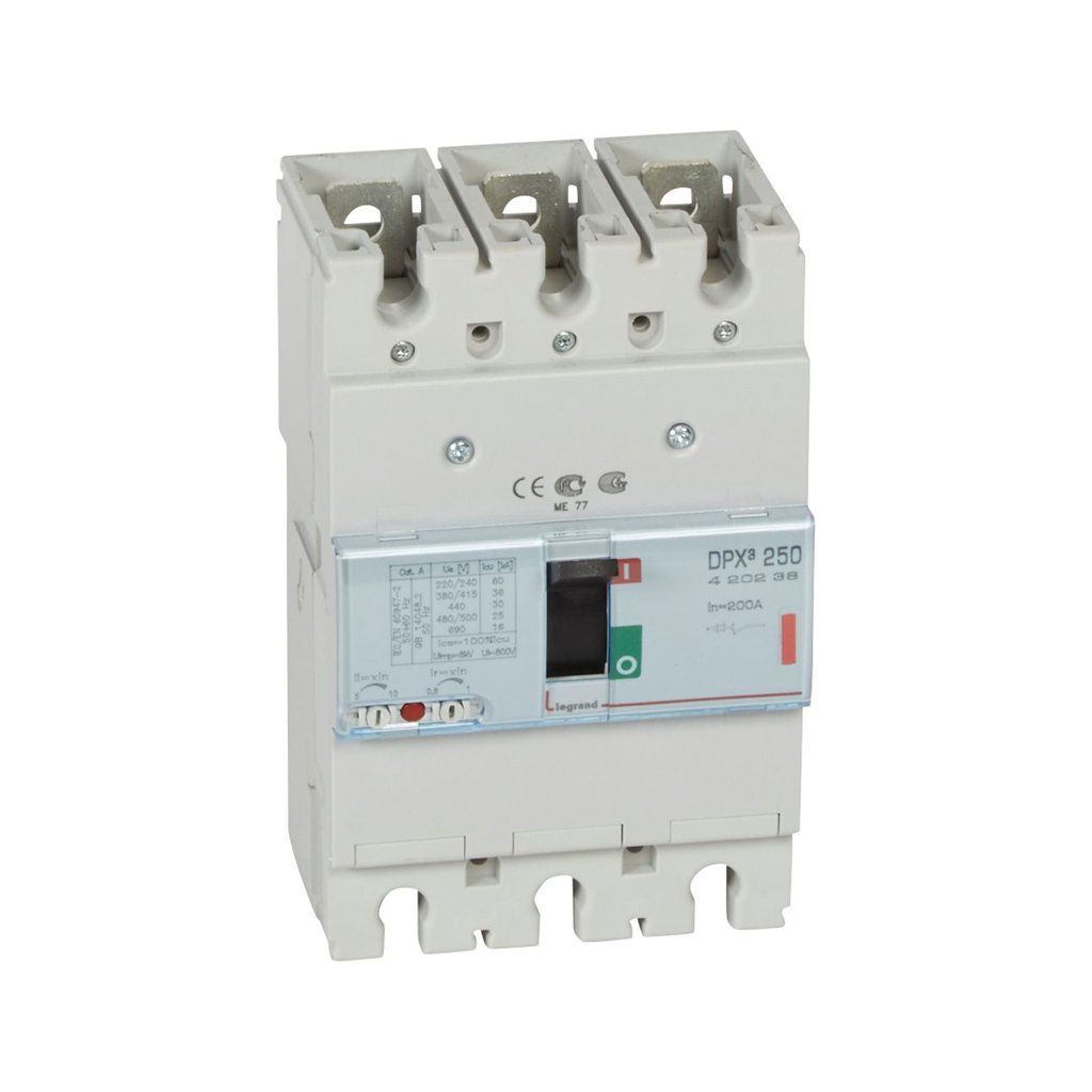 Legrand DPX3 Standart Tip 3x200Amper Kompakt Şalter 36Ka 420238