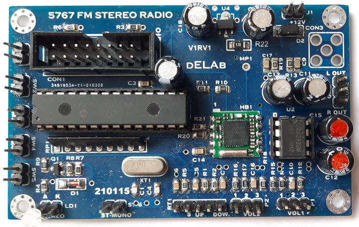 Dijital FM Stereo Radyo Alıcı Kiti - FM2112