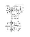 23605001 - Grohe BauEdge Banyo Bataryası