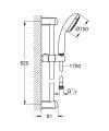 27644001 - Grohe New Tempesta Sürgülü Duş Takımı