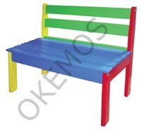 Okulca OK-12073  Sevimli Ahşap Bank 120*60*70 cm