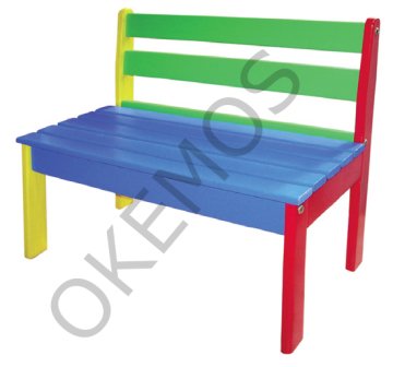 Okulca OK-12073  Sevimli Ahşap Bank 120*60*70 cm