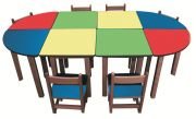 Okulca OK-11642 Oval Masa Grubu 240*120*54 cm