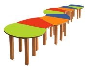 Okulca OK-11645 Tırtıl Masa Grubu 520*60*54 cm