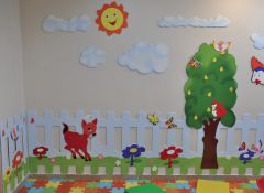Okulca OK-23208 İç Mekan Renkli Figürlü Kreş Çiti 100*70 cm