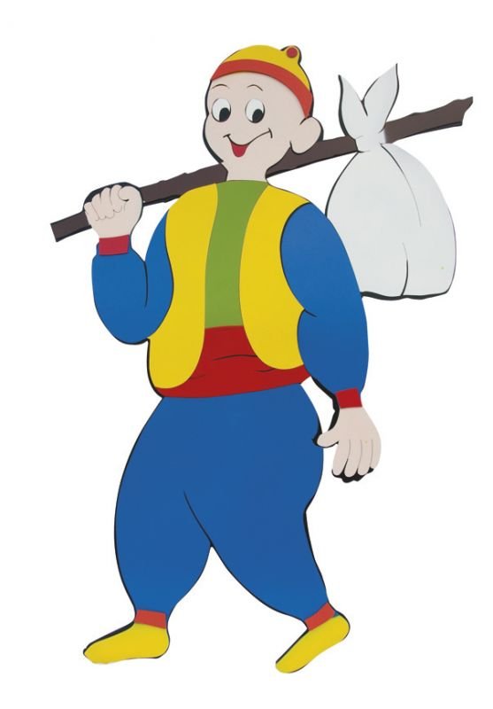Okulca OK-26815 Ahşap Keloğlan Figürü