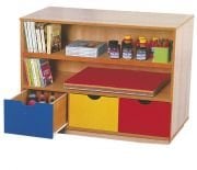 Okulca OK-13150 İki Raf Üç Çekmeceli Dolap 100*45*75 cm