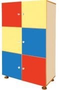 Okulca OK-13030 Altı Kapaklı Kişisel Dolap 80*40*96 cm